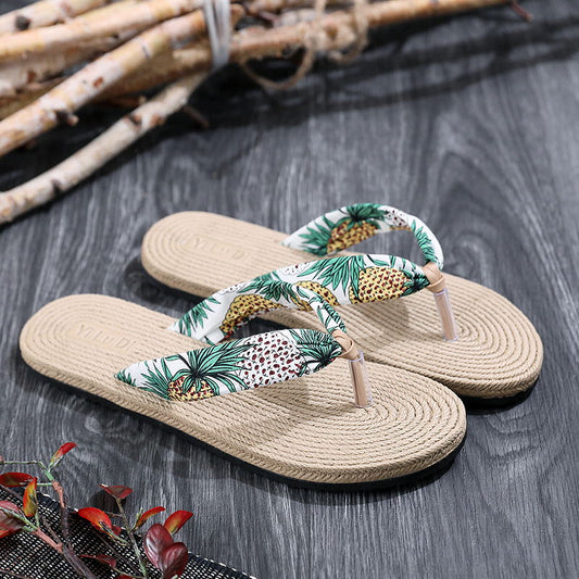 Women’s Sandals Coconut Floral Leopard Print Beach Flip Flops