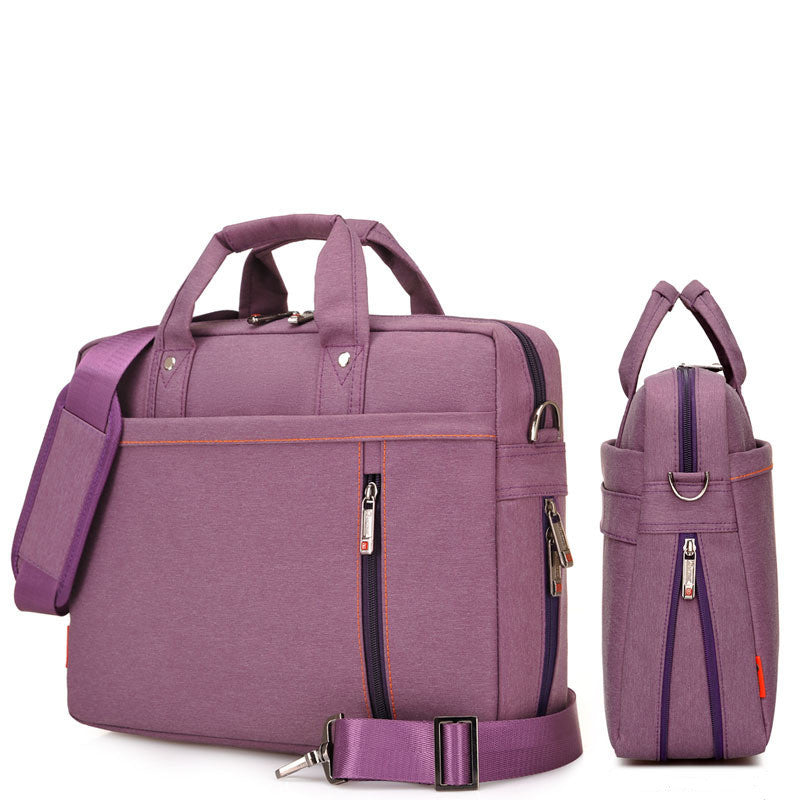 Waterproof Oxford Cloth Laptop Bag Computer Tablet Case Laptop Sleeve Bag Business Bag for Computer Over the Shoulder Bag for Travel Fashion Professional Backpack College High School Student Book Bag