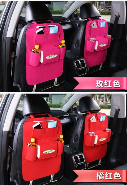 Multi-Purpose Seat Bag Organizer Tray for Car Seat Foldable Table for Travel Car Trash Can Storage Box Car Supplies Auto Accessories for Cars