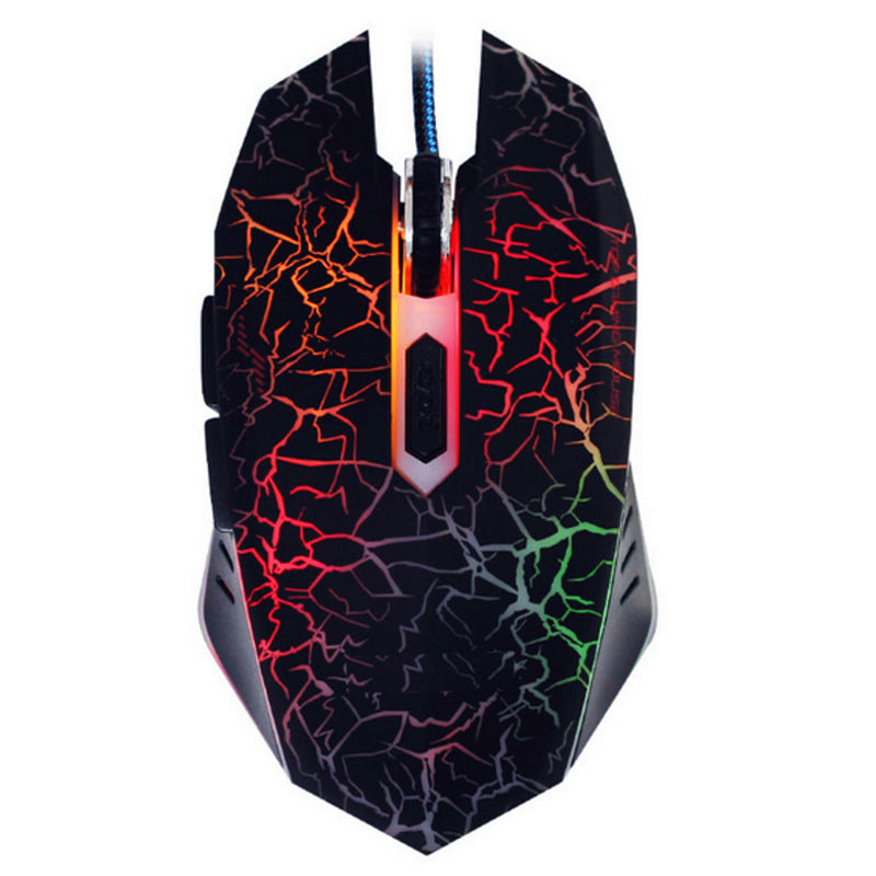 J10 Tricolor Backlight Gaming Keyboard Set Colorful Luminous Wired Gaming Mouse Keyboard Russian Keyboard