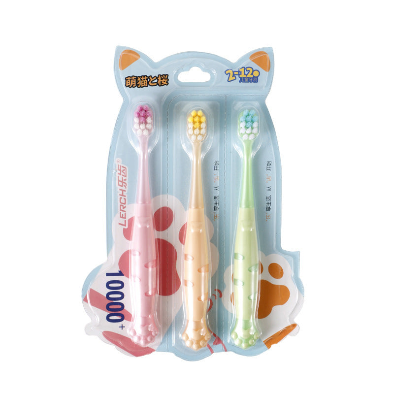 Cat Paw Soft Hair Oral Cleaning Toothbrush Infants