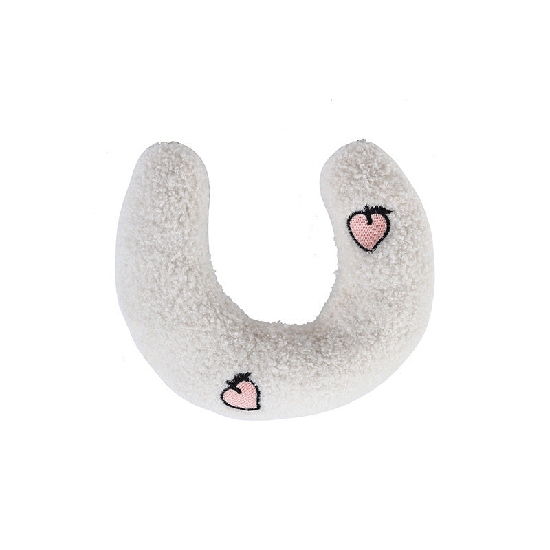 Cat Neck Protection Pearl Cotton Filled Sleep Pillow