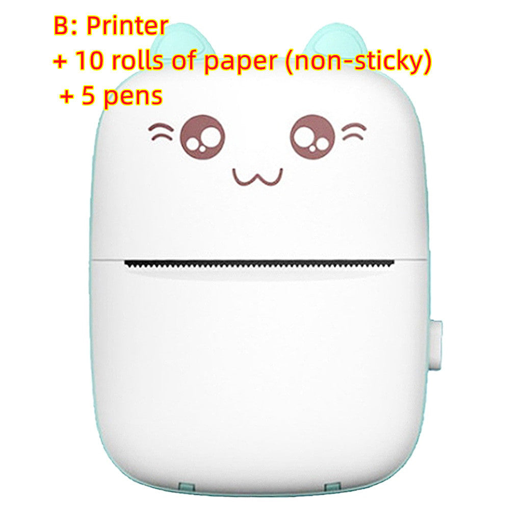 Portable Mini Label Printer Bluetooth WiFi Mobile Thermal Printer For Printing Pictures Images, Stickers, Photo Printing, Sketchpad, Banner Printing, Web Page Printing, Note Taking, Text Extraction for College High School Middle School Students