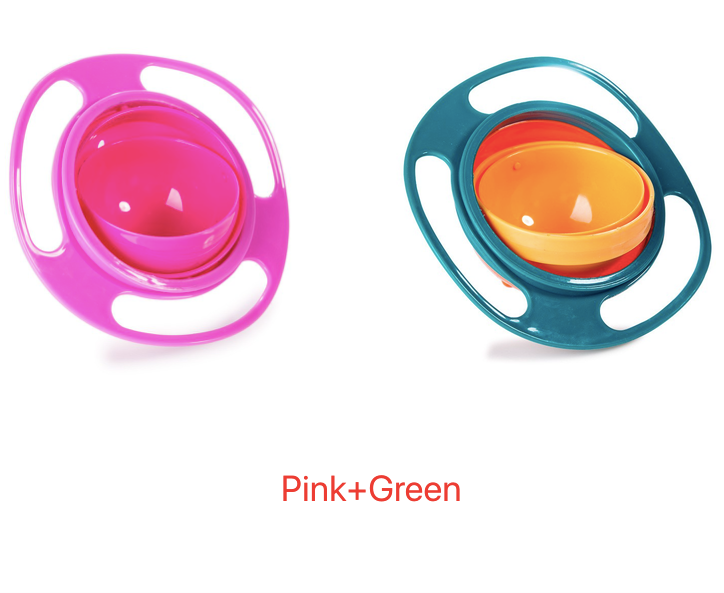 360 Rotate Universal Spill-proof Bowl Dishes for Babies, Toddlers, Kids