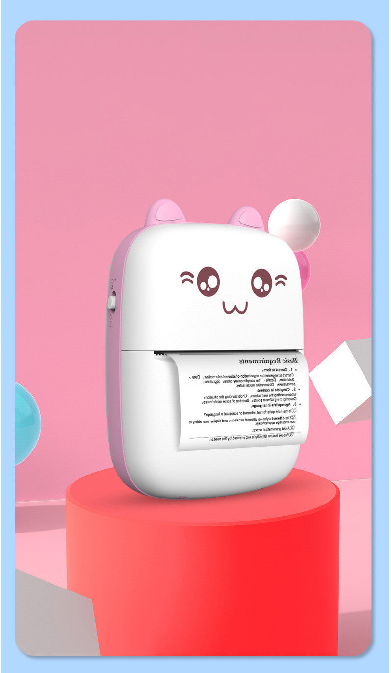 Portable Mini Label Printer Bluetooth WiFi Mobile Thermal Printer For Printing Pictures Images, Stickers, Photo Printing, Sketchpad, Banner Printing, Web Page Printing, Note Taking, Text Extraction for College High School Middle School Students