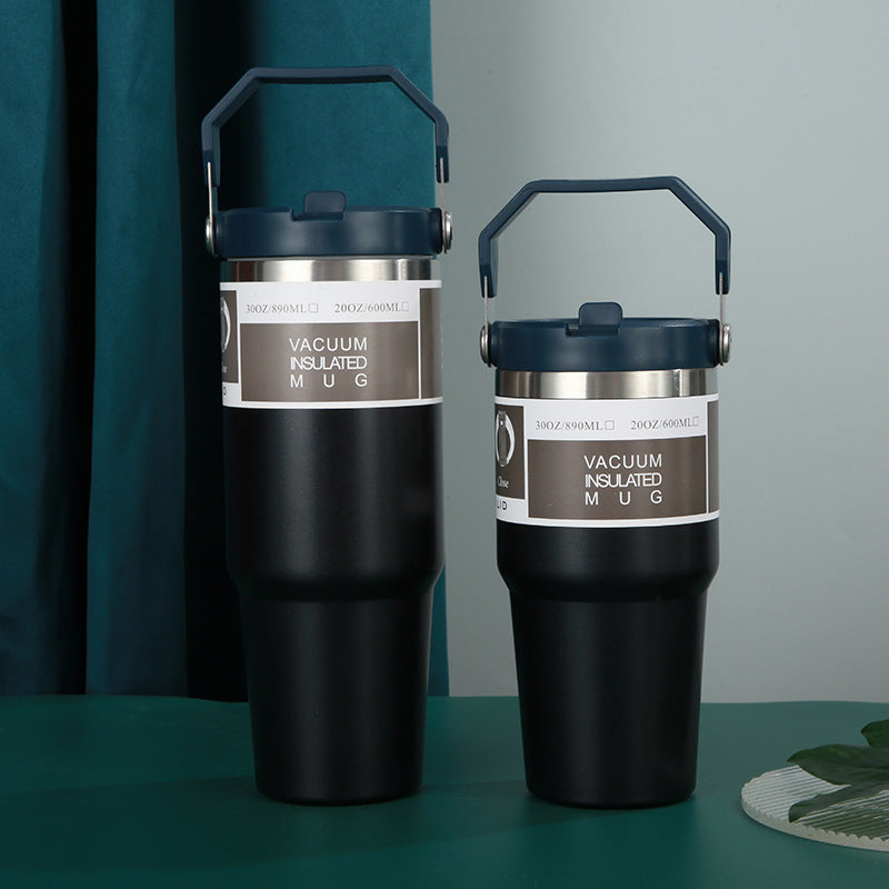 Flip Straw Tumbler Cups 20 Oz 600 ML 30 Oz 900 ML Portable Cup Large Capacity