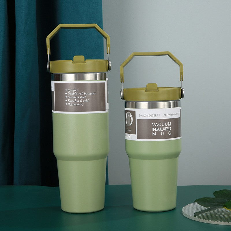 Flip Straw Tumbler Cups 20 Oz 600 ML 30 Oz 900 ML Portable Cup Large Capacity