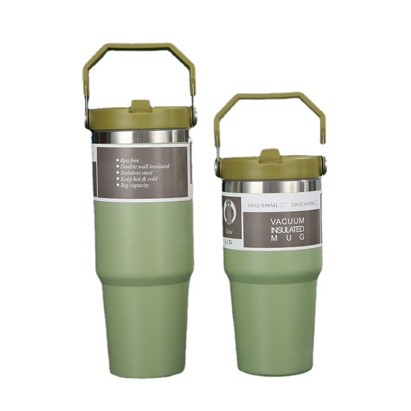 Flip Straw Tumbler Cups 20 Oz 600 ML 30 Oz 900 ML Portable Cup Large Capacity