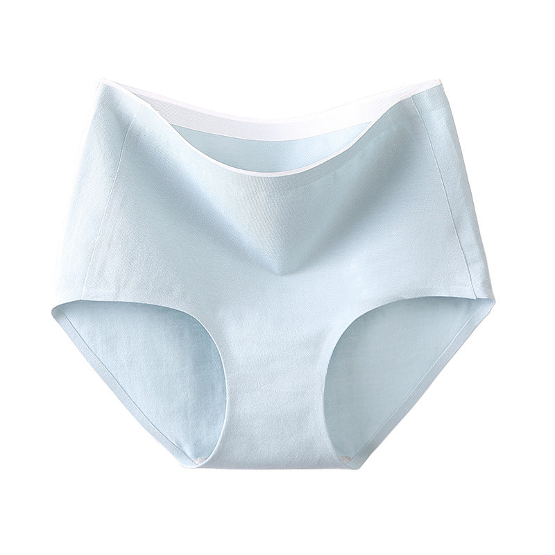 Pure Cotton High Waist Comfortable Pure Color Simple Stretch Underwear Women