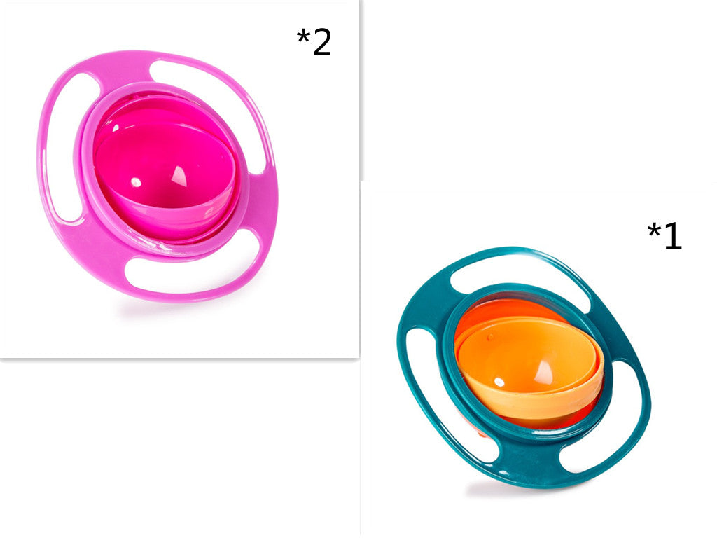 360 Rotate Universal Spill-proof Bowl Dishes for Babies, Toddlers, Kids