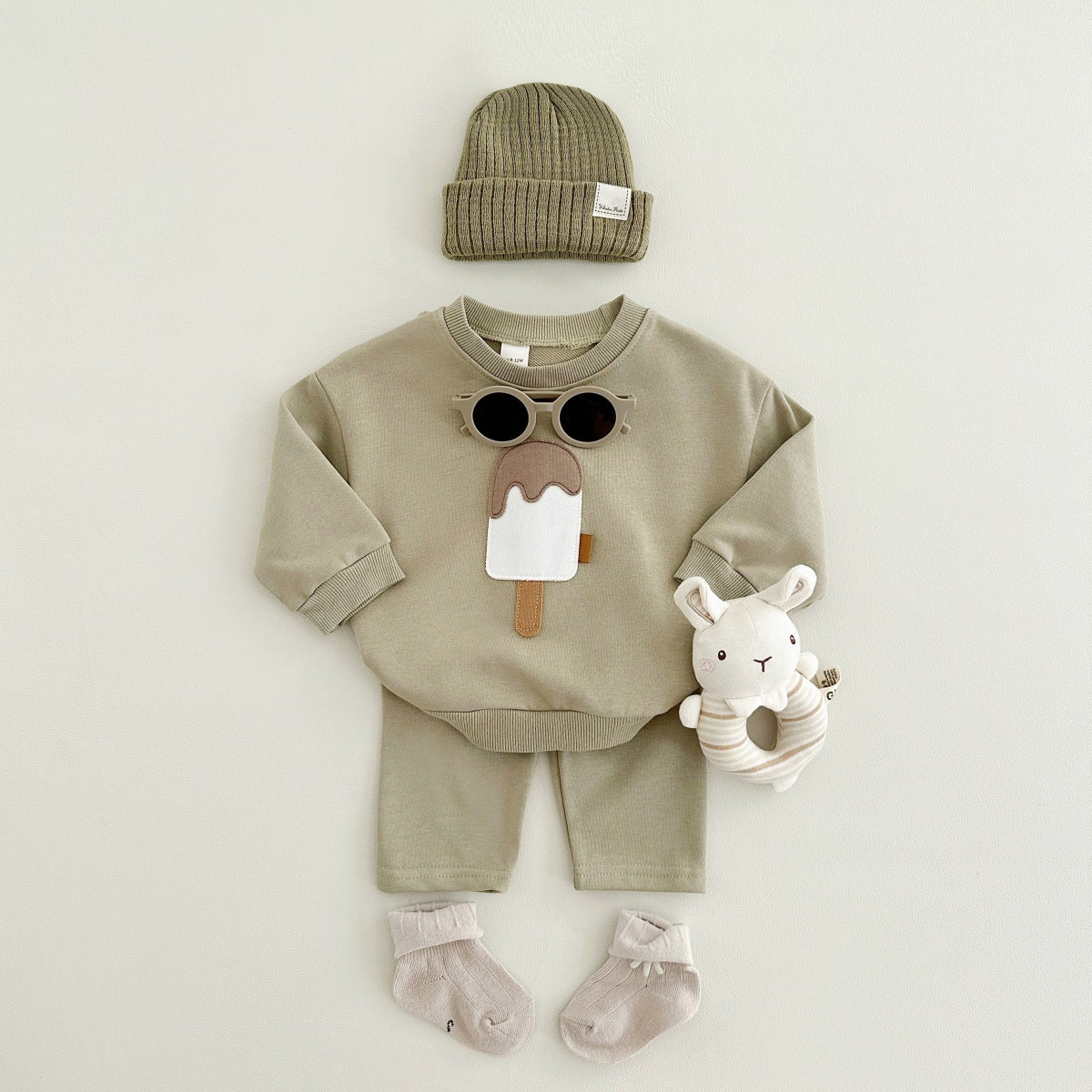 Two-piece Suit Boys And Girls Long Sleeve Trousers Suit Sportswear Autumn And Winter