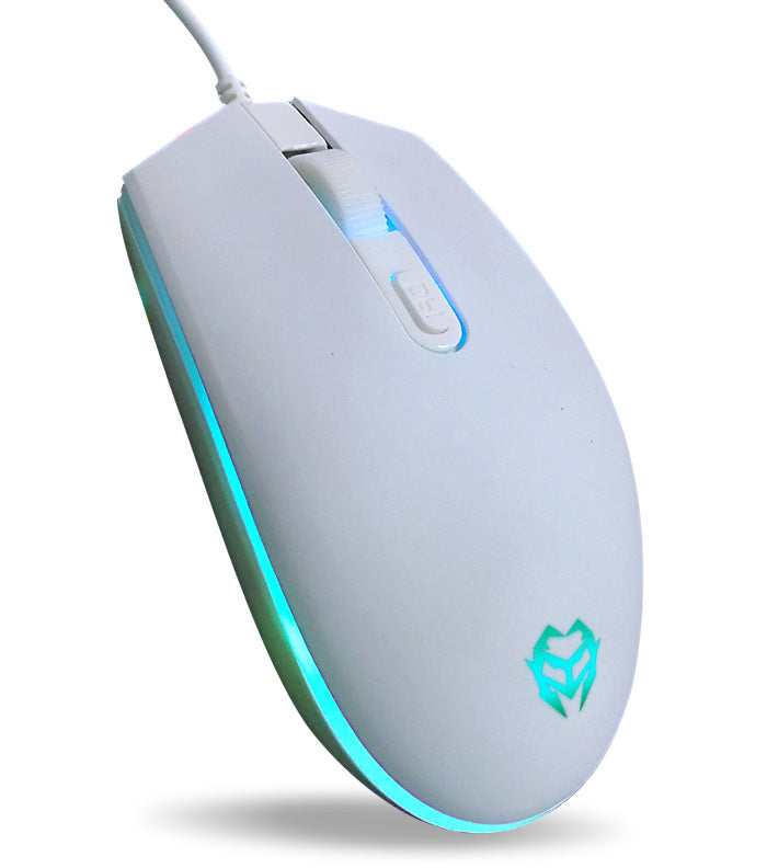 Colorful Crystal Luminous Gaming Keyboard Wired Keyboard Mouse Set Musician Keyboard