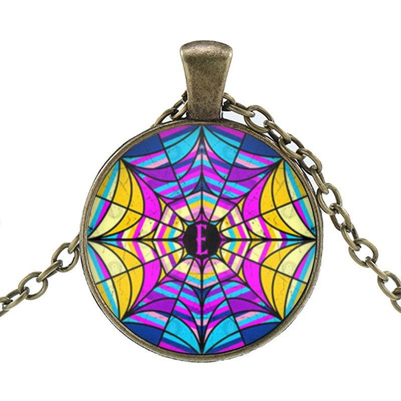 Punk Wednesday Character Glass Dome Pendant Necklace
