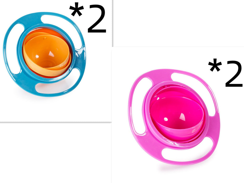 360 Rotate Universal Spill-proof Bowl Dishes for Babies, Toddlers, Kids