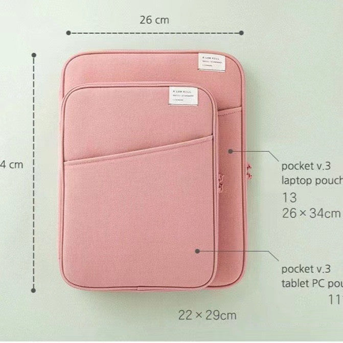 Creative Simple Solid Color Tablet Bag Laptop Bag Computer Tablet Case Laptop Sleeve Document Liner Protective Sleeve Bag Business Bag for Computer Over the Shoulder Bag for Travel Fashion Professional Backpack College High School Student Book Bag