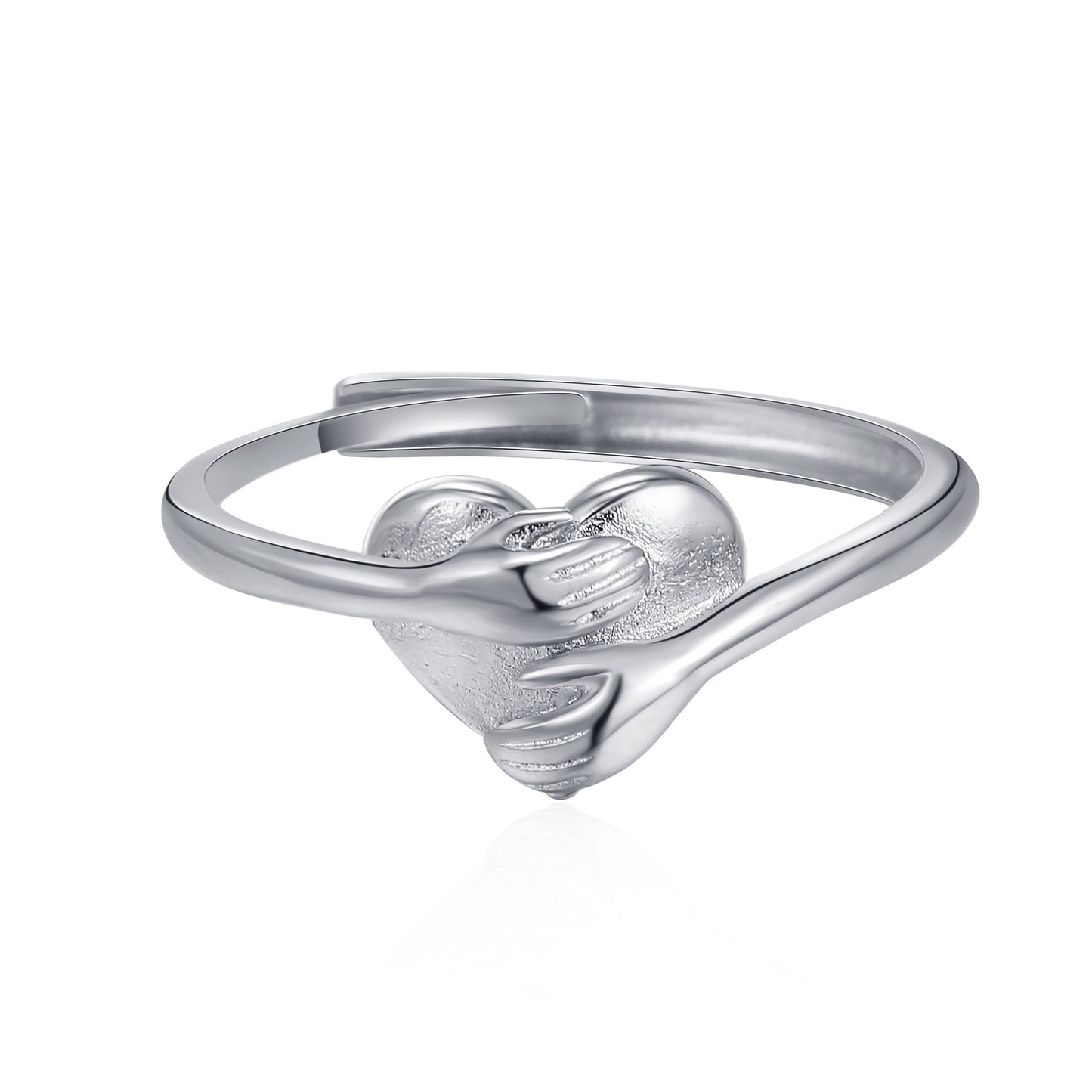 Hug Love Heart-Shaped Ring Fashion Ring Valentine's Day Gift Beautiful Jewelry