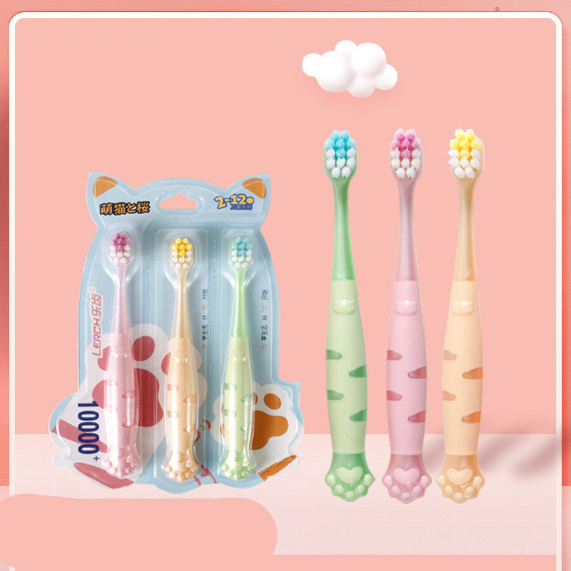 Cat Paw Soft Hair Oral Cleaning Toothbrush Infants