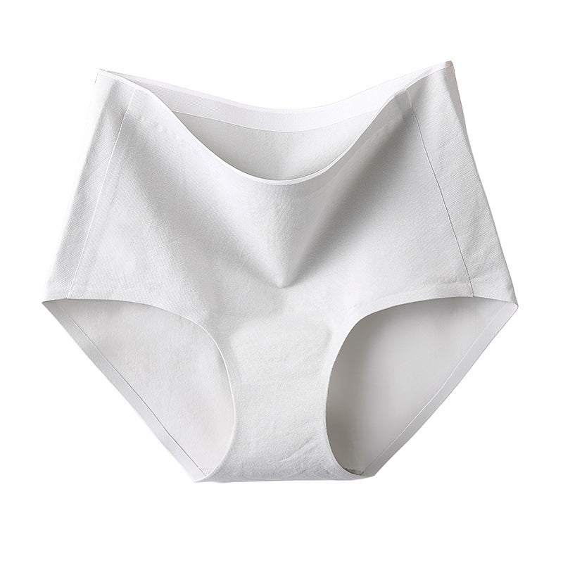 Pure Cotton High Waist Comfortable Pure Color Simple Stretch Underwear Women