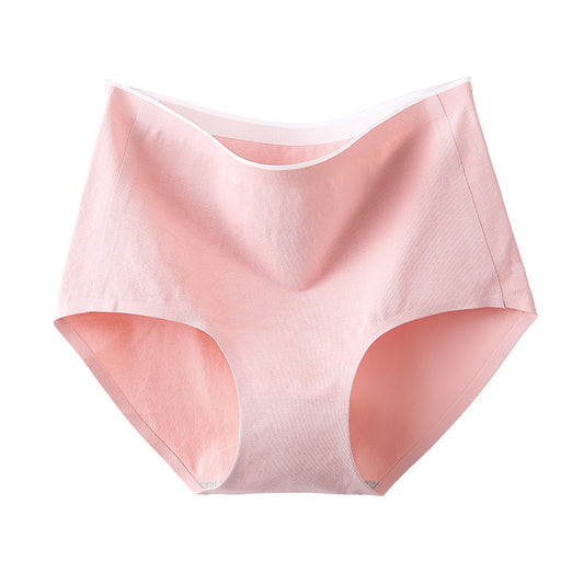 Pure Cotton High Waist Comfortable Pure Color Simple Stretch Underwear Women