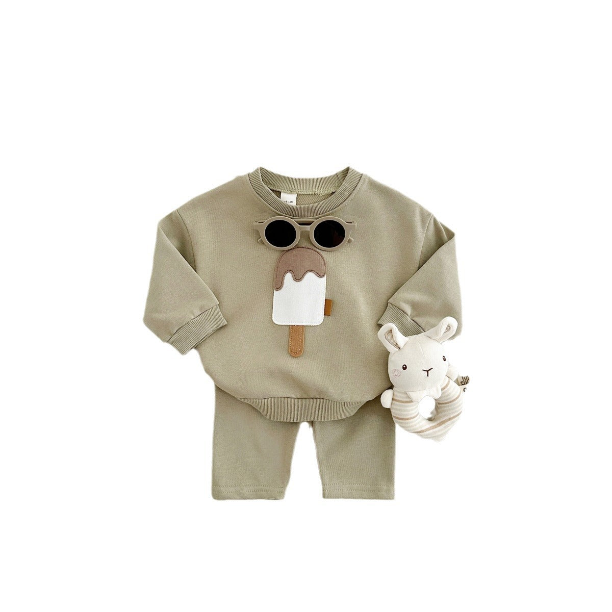 Two-piece Suit Boys And Girls Long Sleeve Trousers Suit Sportswear Autumn And Winter