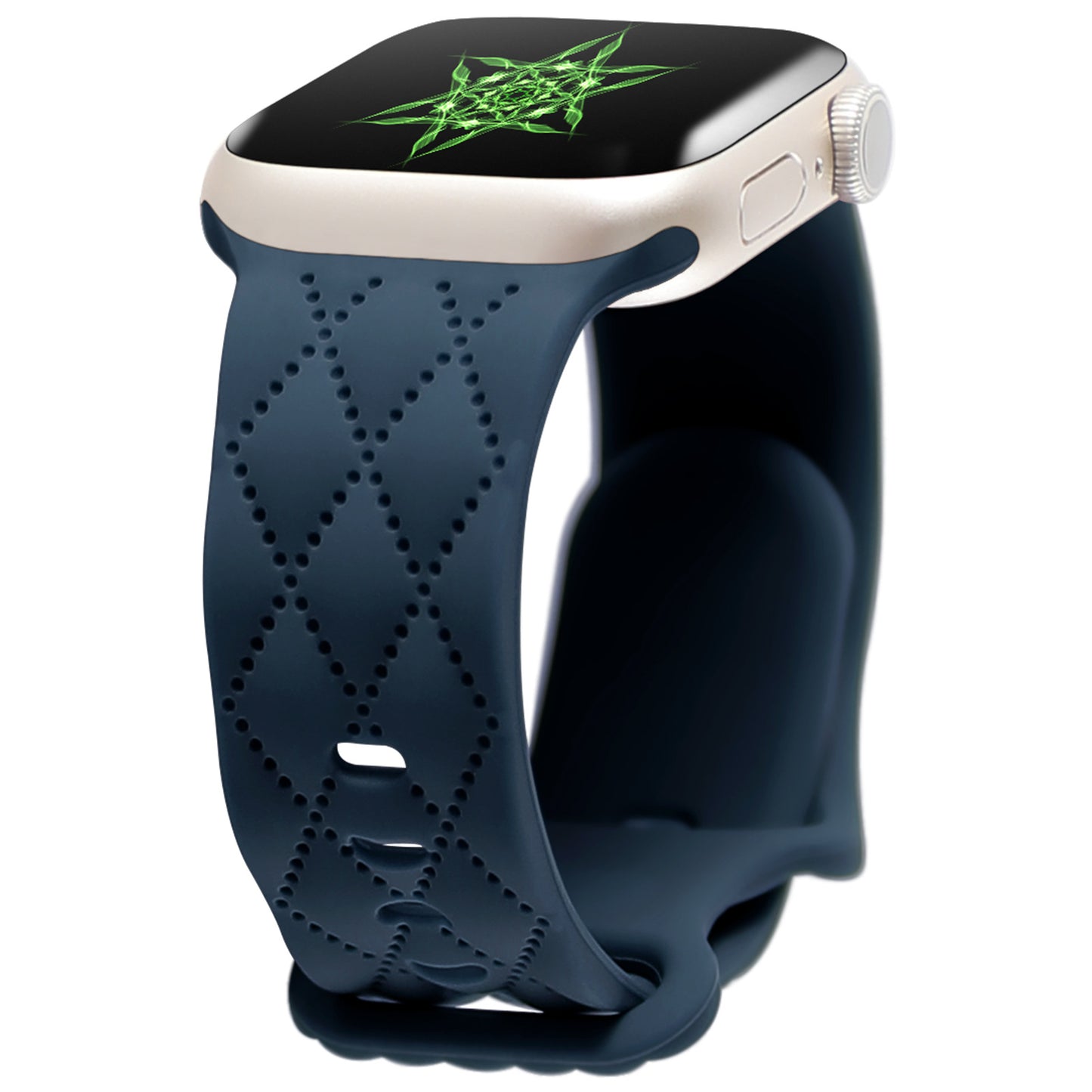 For Watch S9 Texture IwatchS8ULTRAL Silicone Butterfly Buckle Strap