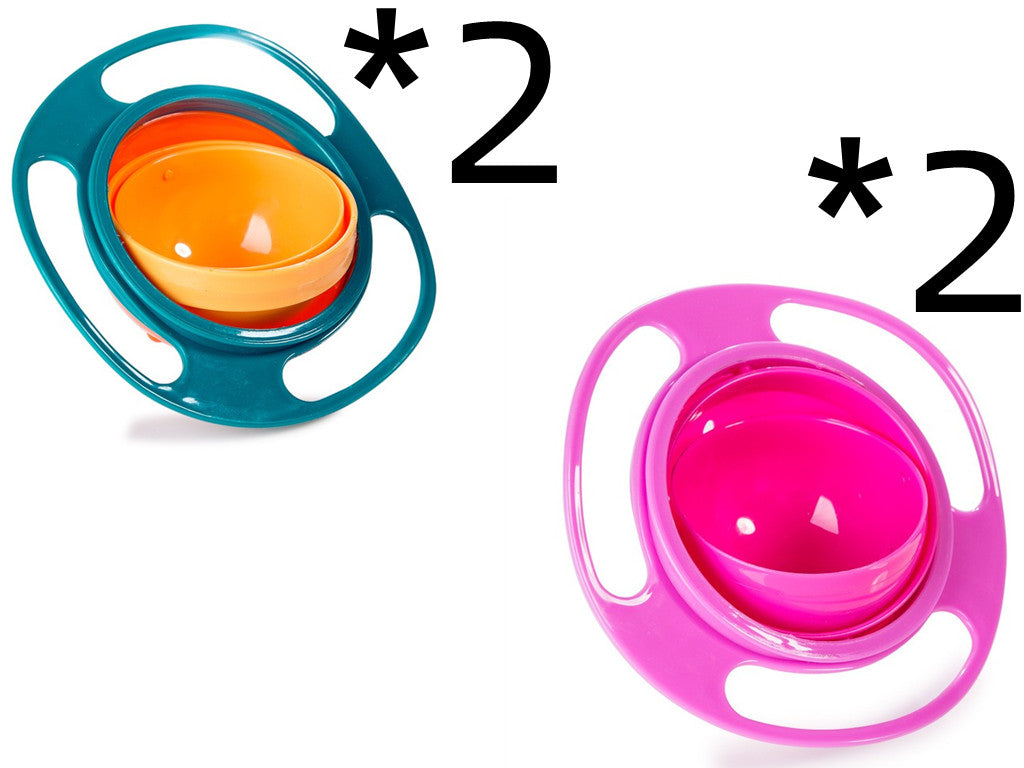360 Rotate Universal Spill-proof Bowl Dishes for Babies, Toddlers, Kids