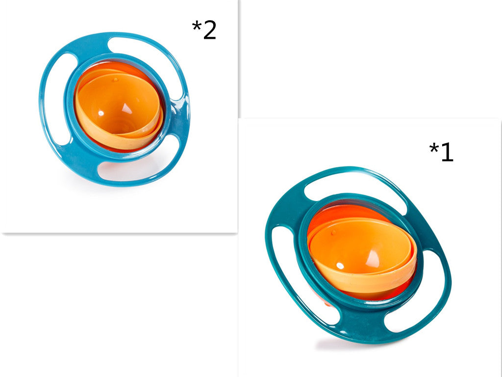 360 Rotate Universal Spill-proof Bowl Dishes for Babies, Toddlers, Kids